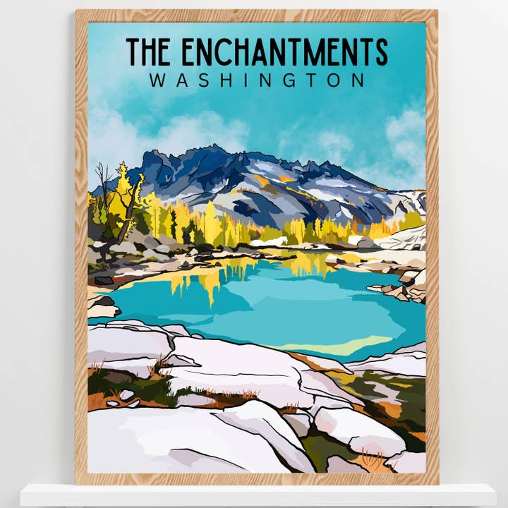 The Enchantments, Washington | Cartaz de Viagem por atacado de Wild Life Design Co.