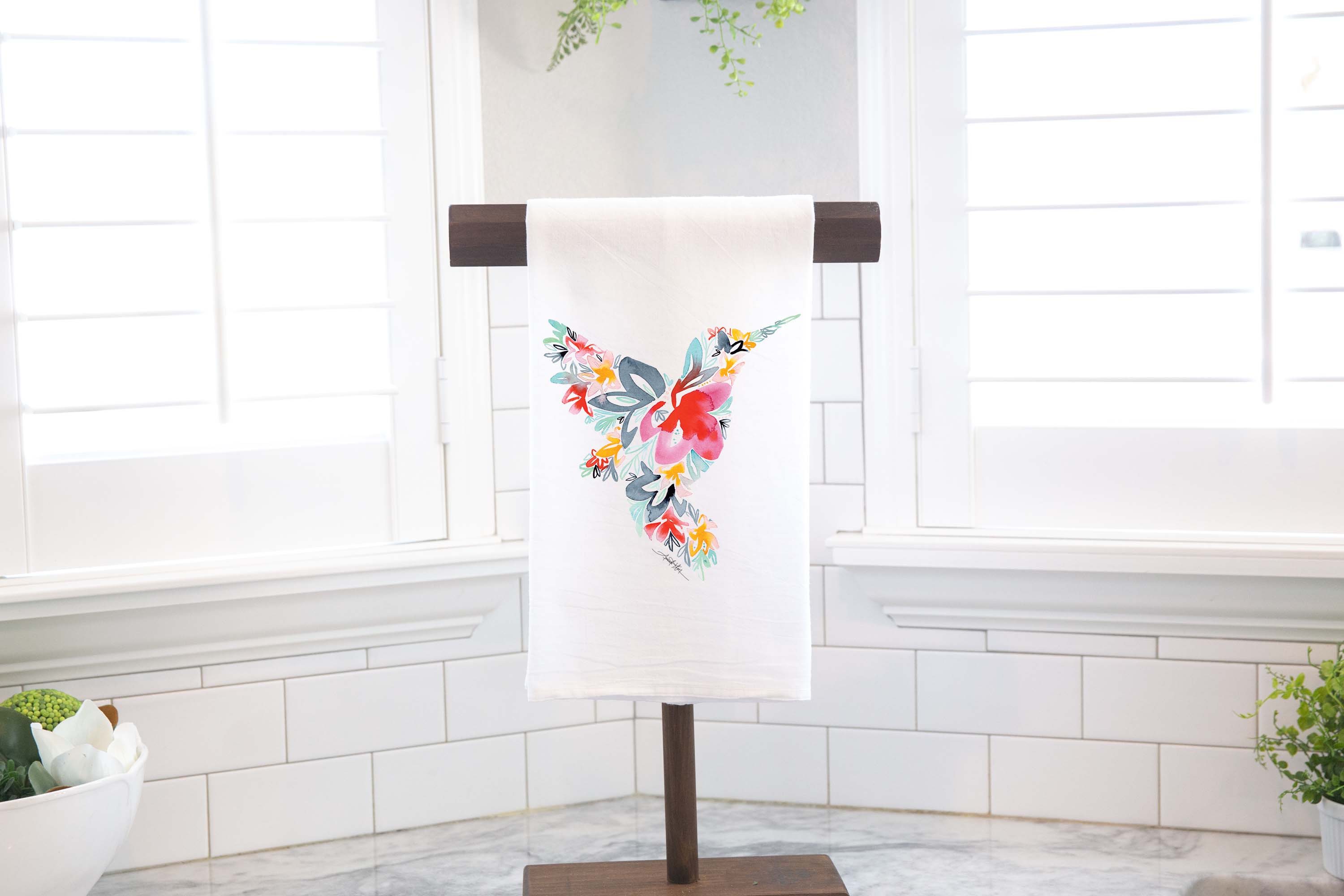 Amanda Klein Co. – wholesale Kökshandduk – Hummingbird Mjöl Sack Kökshandduk3