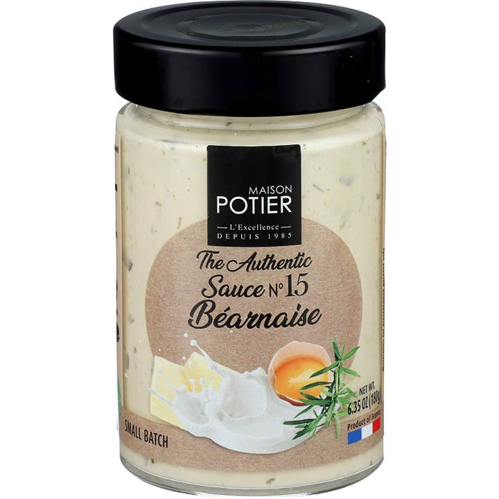 International Loft - Vente Sauces - Sauce béarnaise No 15 Maison Potier, pot en verre de 6,35 oz