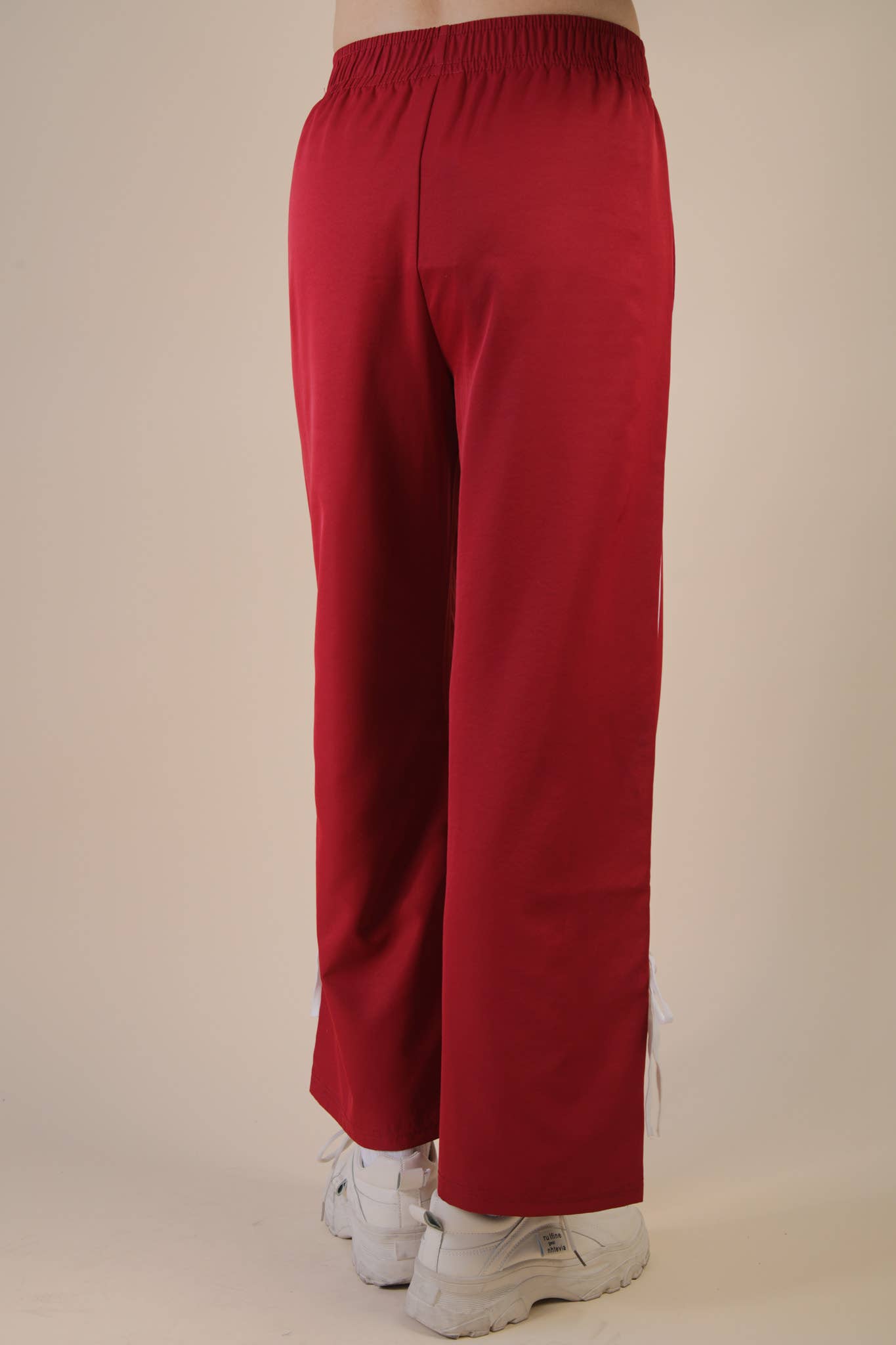 VERY J - Wholesale Pants - Women's - NP70839-Side Ribbon Detail Jersey Pants8