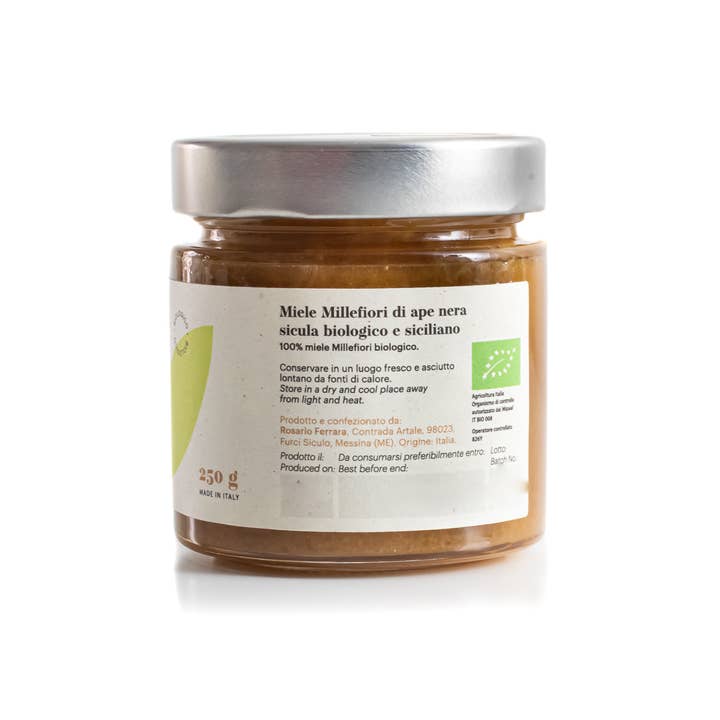 Boniviri BCorp - Wholesale Honey - Sicilian Black Bee Organic Wildflower Honey