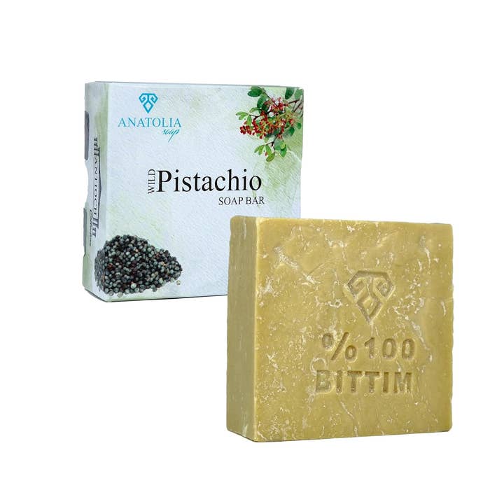 Wild Pistachio Natural Soap Bar – Handmade Traditional True for wholesale by Anatolia Soap