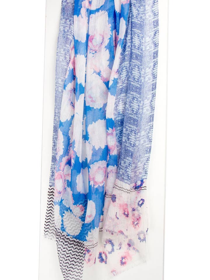 Bahama Tropical Breeze Blue Scarf for wholesale by SAACHI