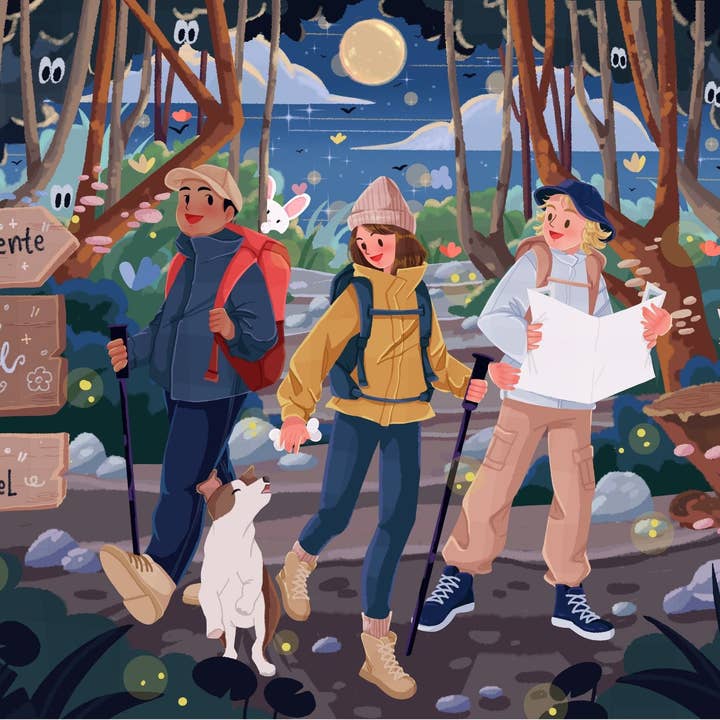 1000 Piece Puzzle - Let's Walk in the Woods for wholesale by Face de Puzzle