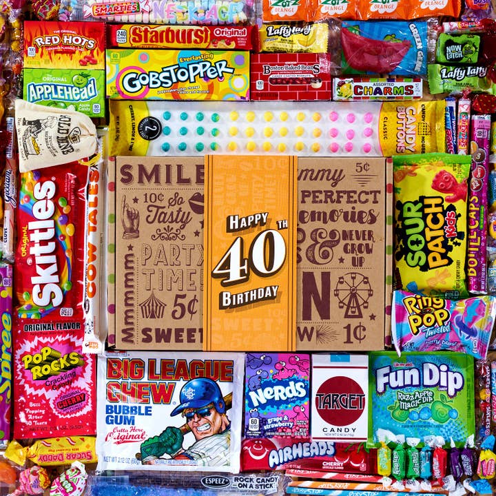 Vintage Candy, LLC - Wholesale Gummy - 40th Birthday Retro Candy Gift