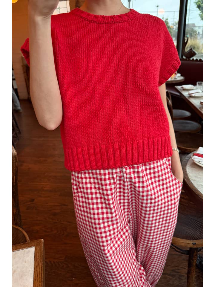 Le Bon Shoppe - Wholesale Sweater Vest - Women's - Pierre Cotton Sweater Top (2 XS/S - 2 M/L)