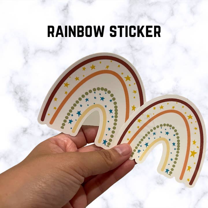Rainbow Sticker for wholesale by Quinnie’s Corner
