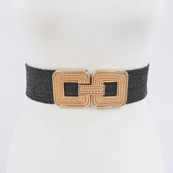 3AM BY H&D ACCESSORIES - Wholesale Belt - Women's - Metal Buckle Stretch Belt