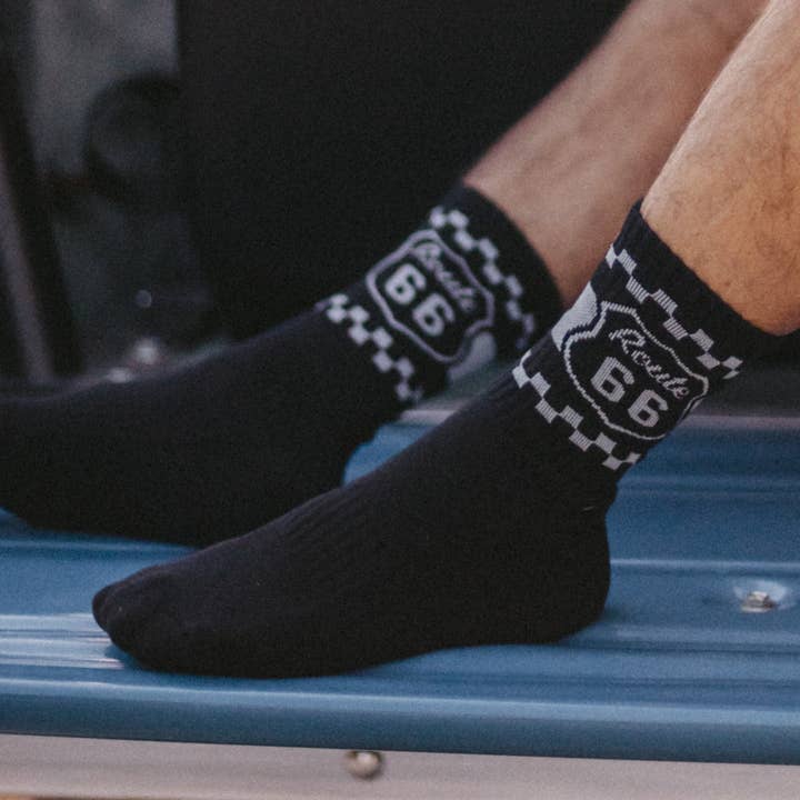Road Sign Unisex Socks - Route 66 for wholesale by Iconic Arizona