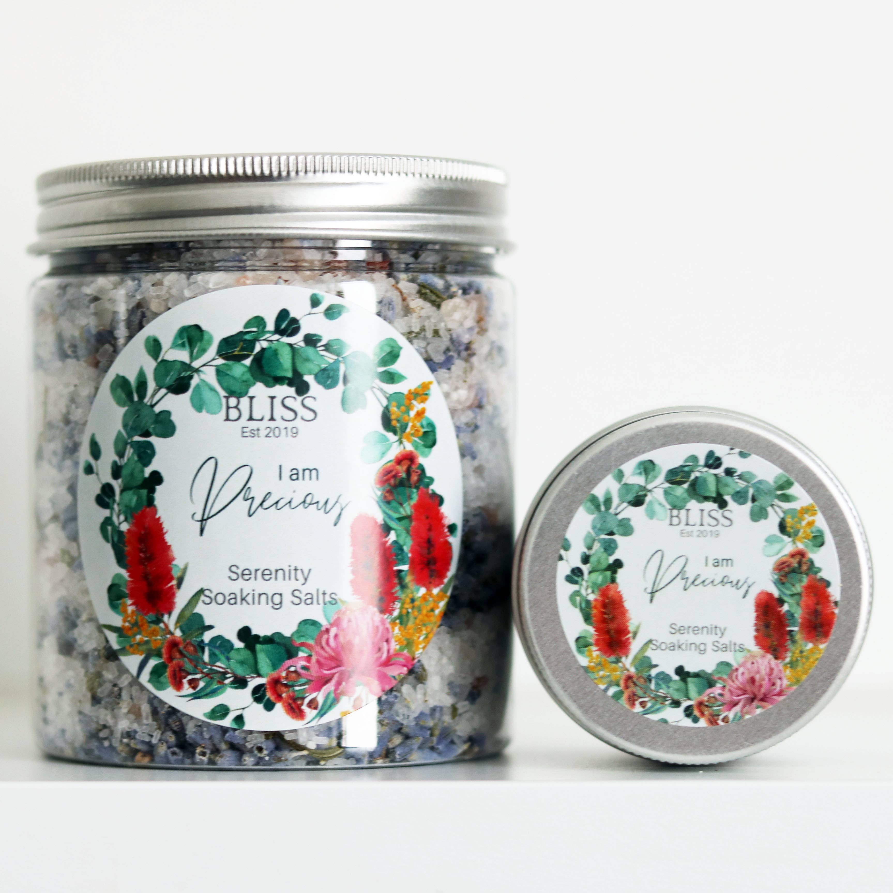 BLISS by Waddell & Co - Wholesale Bath Salts - Serenity Soaking Salts - I am Precious3