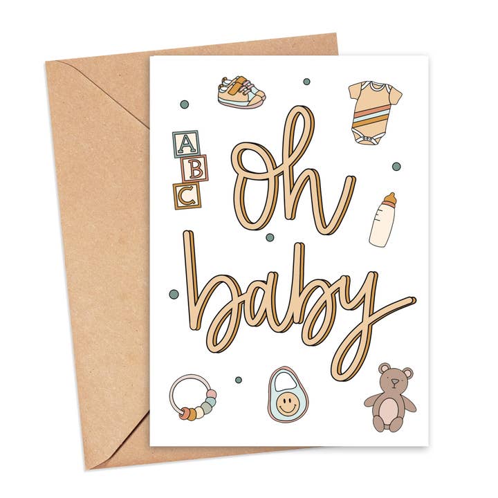 Cartão Oh Baby por atacado de Simply Happy Paper