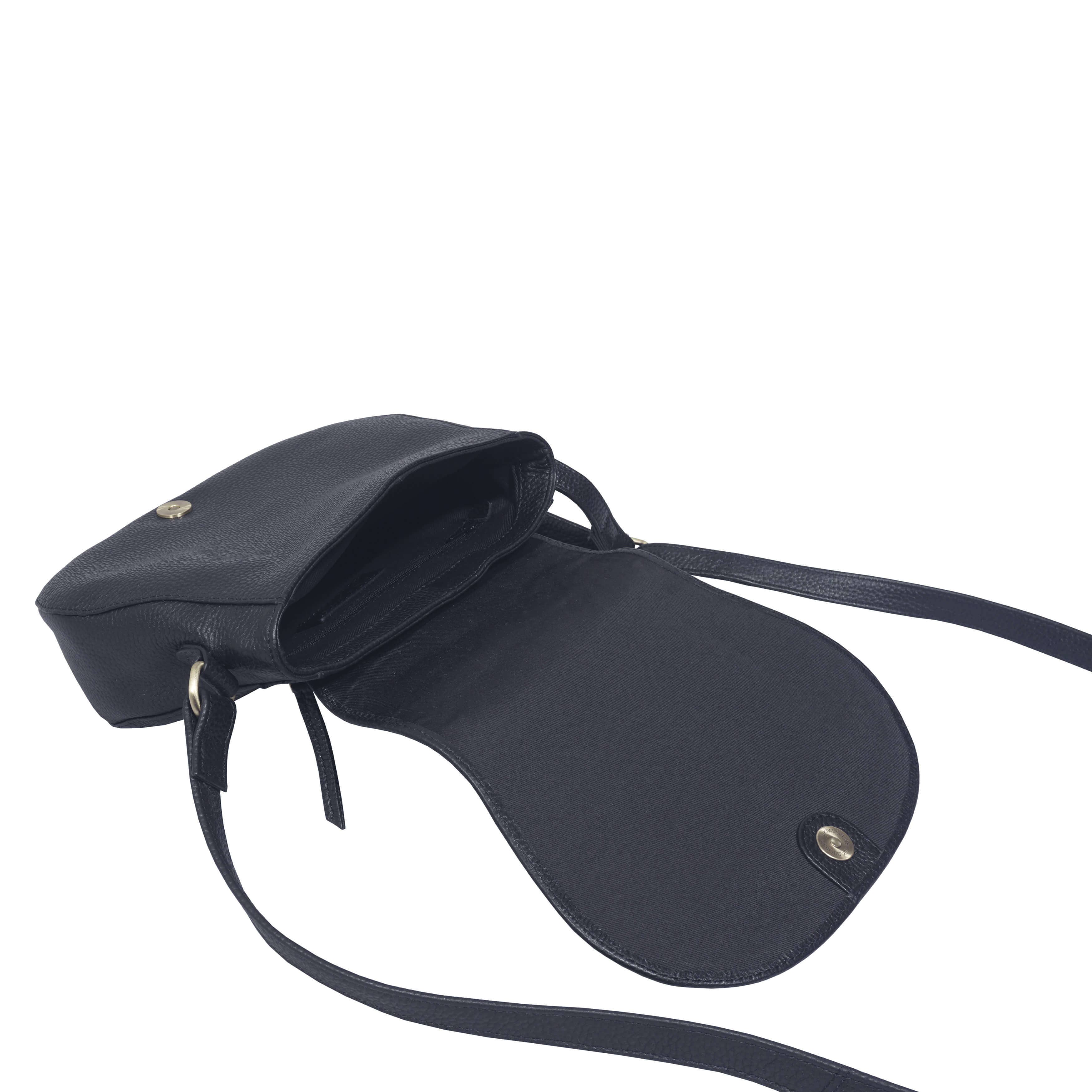 Assots London - Wholesale Crossbody Bag - Women's - 'CARMEL' Navy Real Leather Shoulder Crossbody Bag9