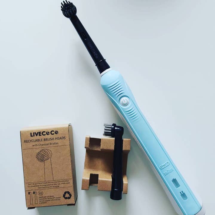 LiveCoco - Wholesale Toothbrush - 3 Packs of Recyclable Brush Heads-Oral-B* Compatible1
