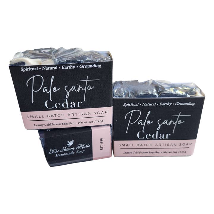 DeShawn Marie Soap Boutique - Wholesale Bar Soap - Palo Santo Cedar Soap Bar3