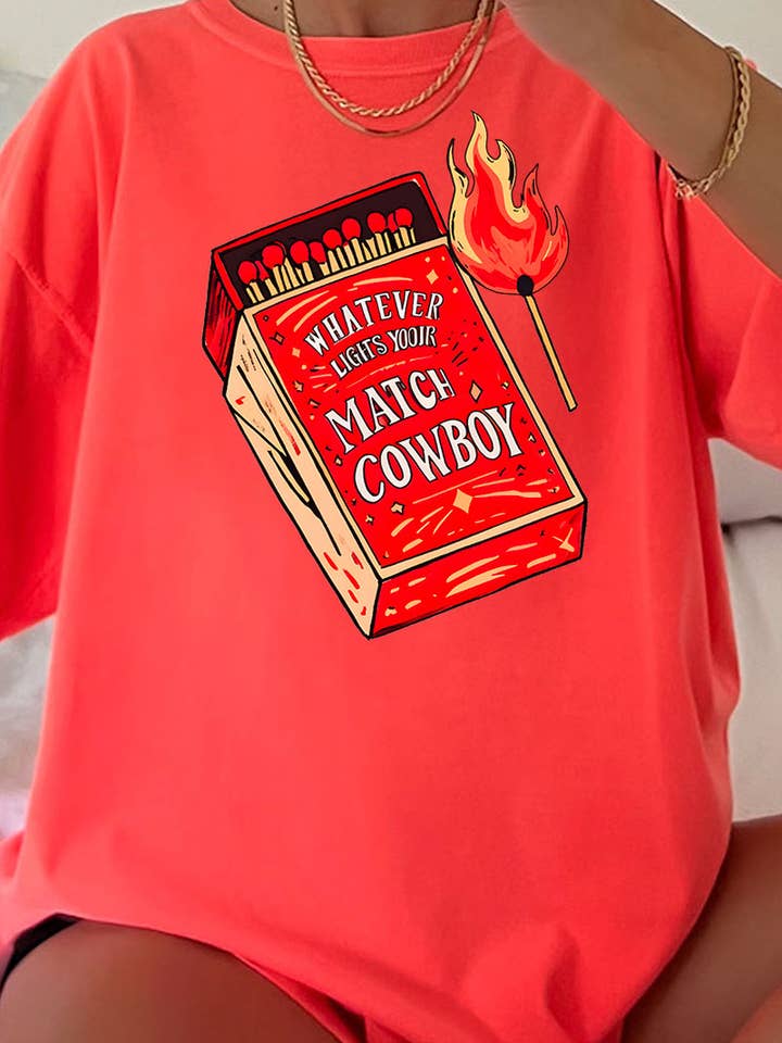 Wholesale Accessory Market - Wholesale Screen Printed T-Shirt - Women's - Whatever Lights Your Match Comfort Colors Adult Ring-Spun Cotton Tee2