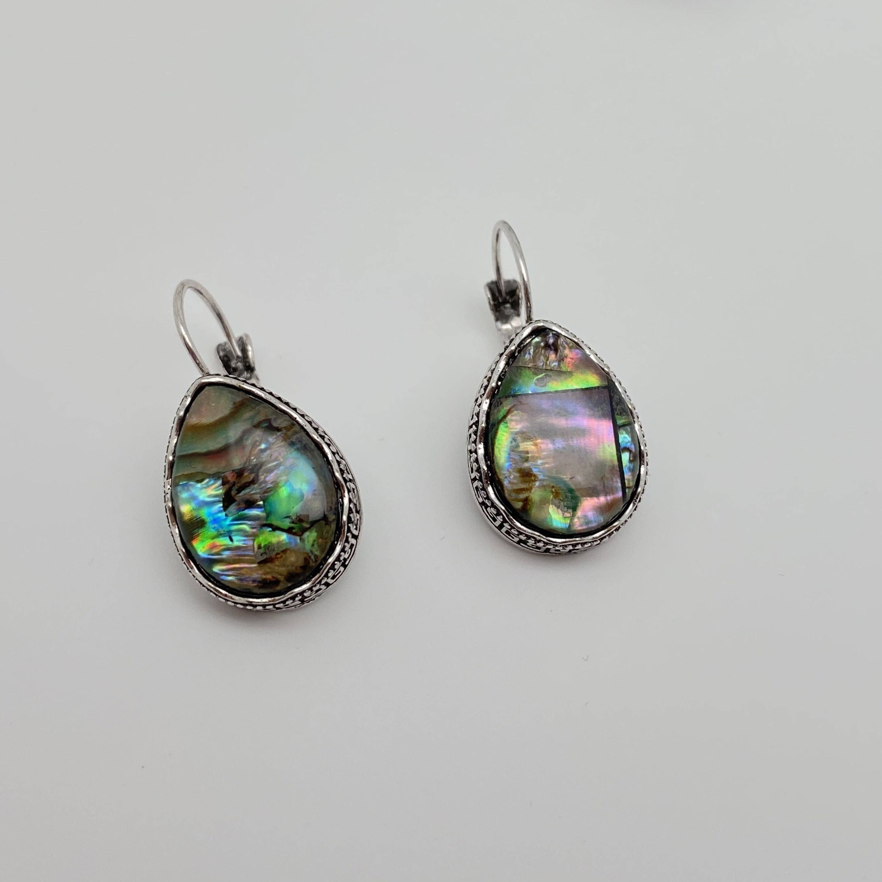 Mio Queena - Wholesale Dangle Earrings - Owl, Elephant, Geometric Abalone Shell Earrings0
