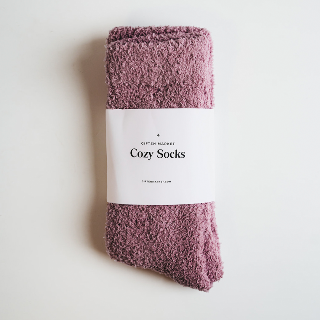 Giften Market - Wholesale Socks - Women's - Cozy Cloud Socks - Orchid Purple - Women's Self-Care Gifts1