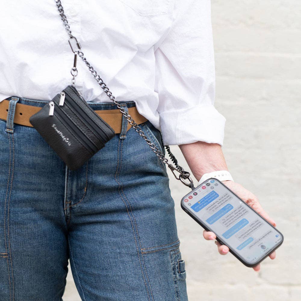 Save The Girls - Wholesale Crossbody Bag - Women's - Clip & Go Chain w/Zippered Pouch7