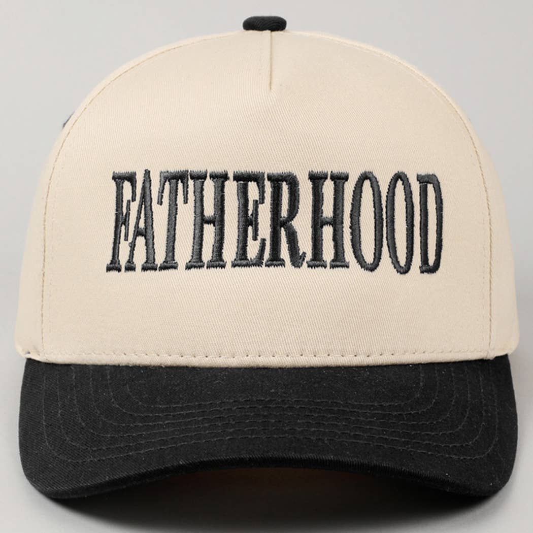 Fashion City - Wholesale Trucker pet - Heren - FATHERHOOD Geborduurde Tweekleurige Truckerpet30