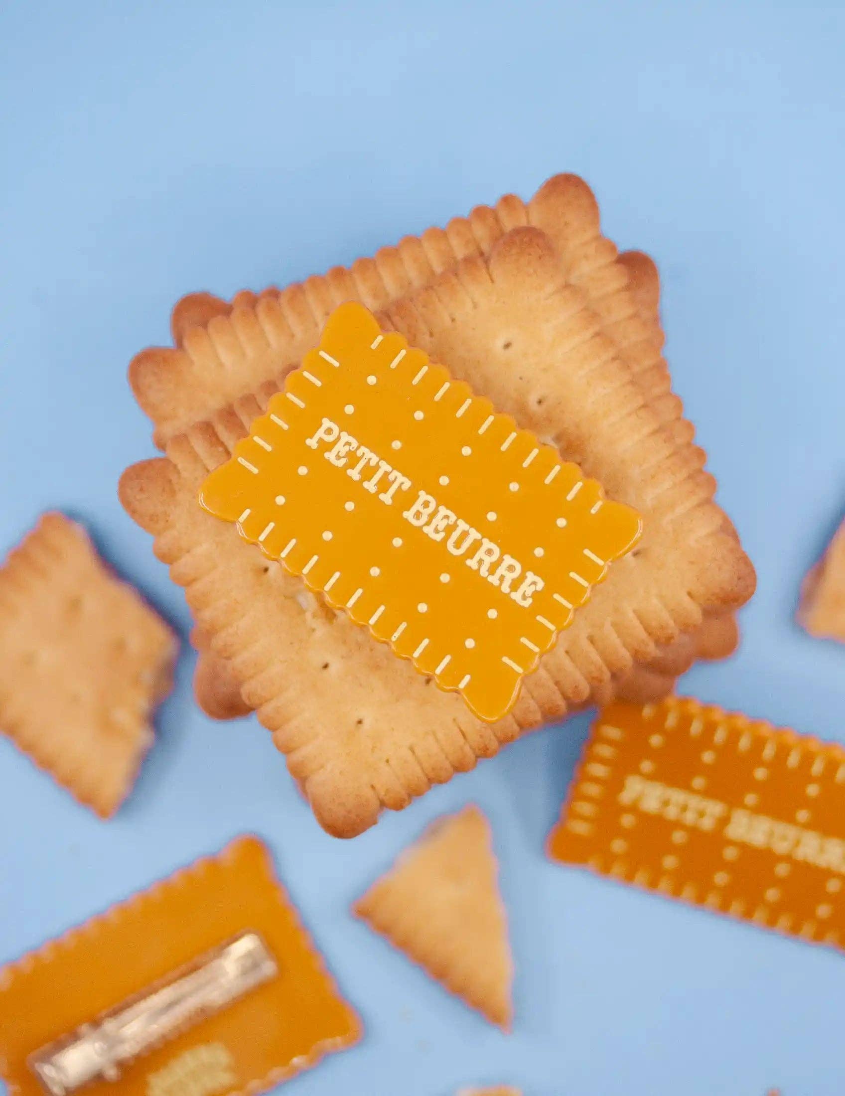 Joanna Behar - Wholesale Hair Clip - Women's - Petit Beurre french biscuit barrette alligator clip2