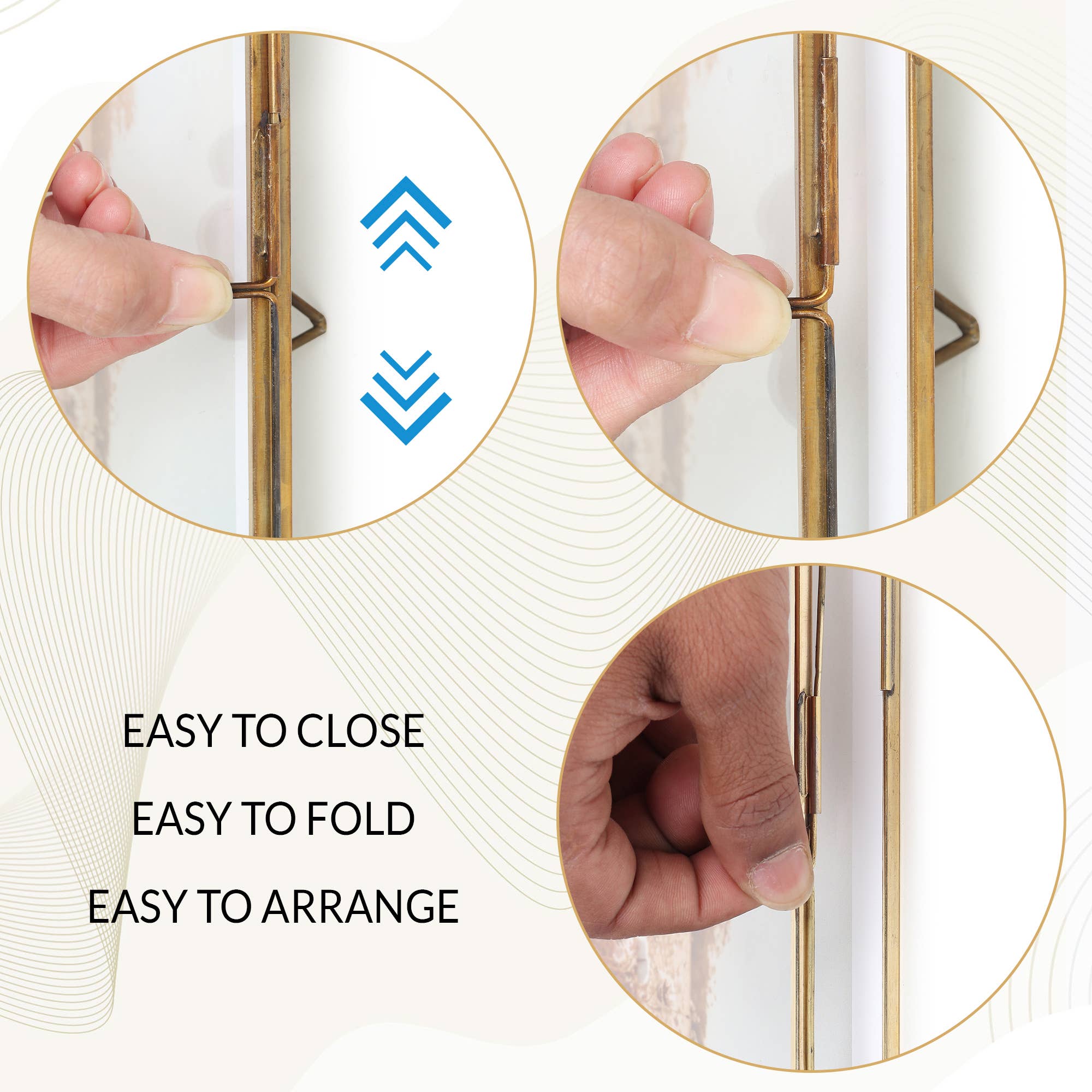 Alza - Wholesale Picture Frame - Hande made Brass antique stand Photo frame Landscape2