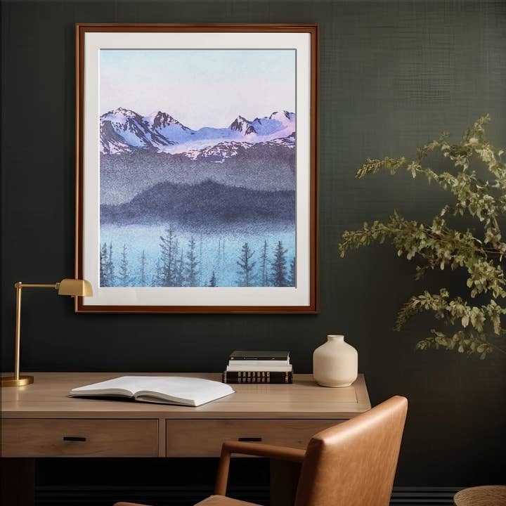 Robin Farmer Art - Wholesale Art Print - Dixon Glacier Fine Art Print1