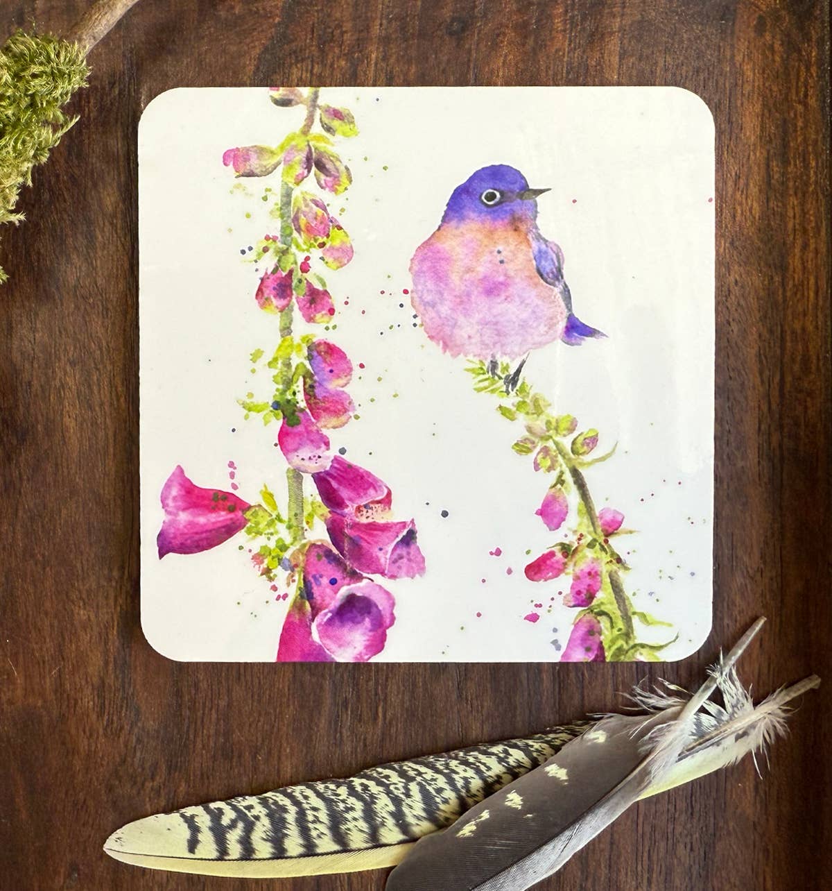 Oladesign – Großhandel Untersetzer – Untersetzer - Perfekter Sitzplatz - (C-PP) Vogel und Blume1