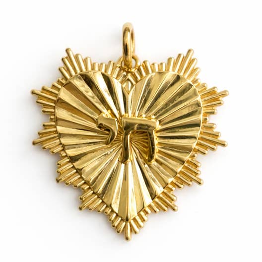 Radiant Heart Chai Pendant for wholesale by LB Beadz