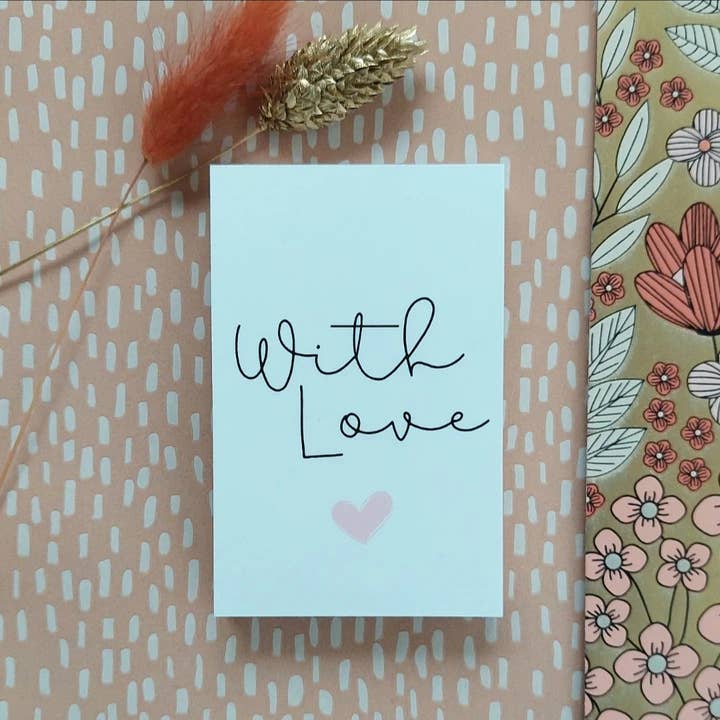 Happy Crafting - Wholesale Love Card - Mini Card | with love