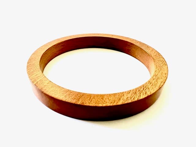 Erik & Mike - Wholesale Bangle Bracelet - Wood bangle 1/4" wide light colored wood1