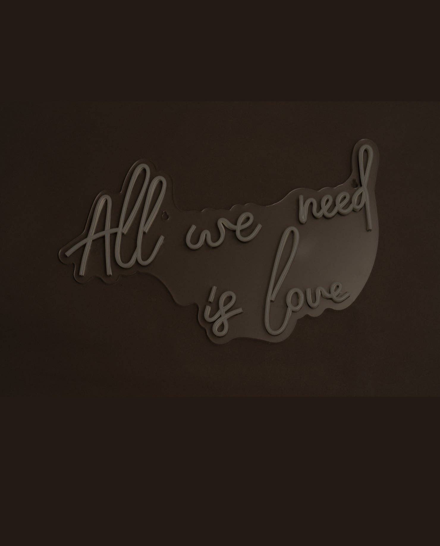 Amber Bright Creations - Wholesale Neon Sign - All We Need Is Love LED Neon Wall Sign4