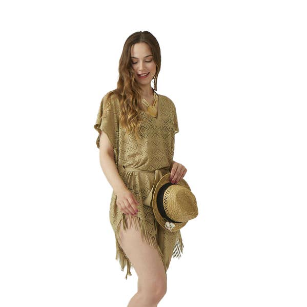 Women's Summer Cover-Up Dress with High Low Hem for wholesale by Sierra Socks