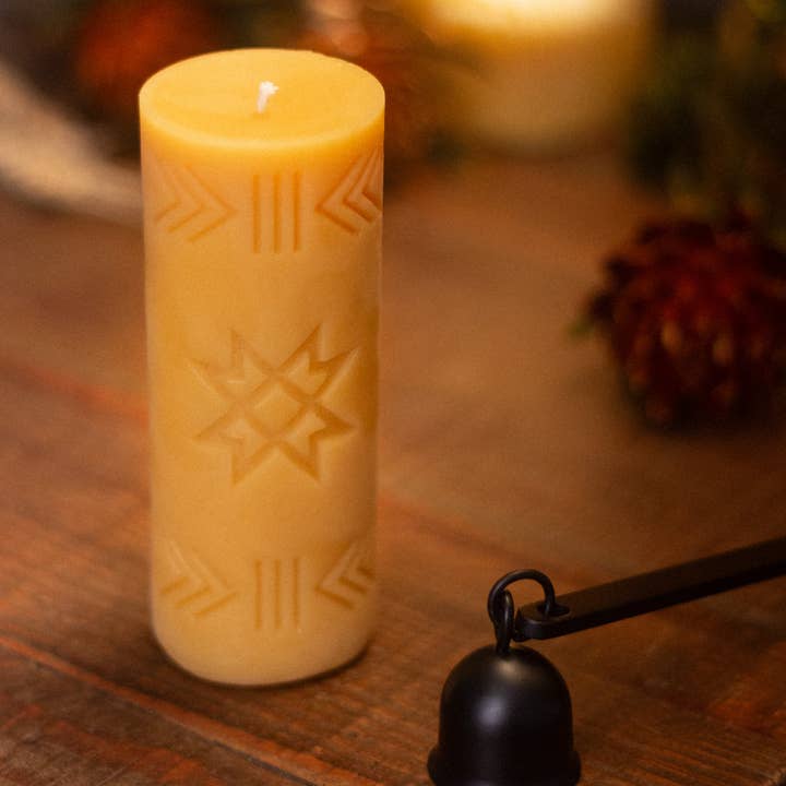 The Ramblin' Bee - Vente Bougies piliers - Pilier en cire d'abeille folklorique