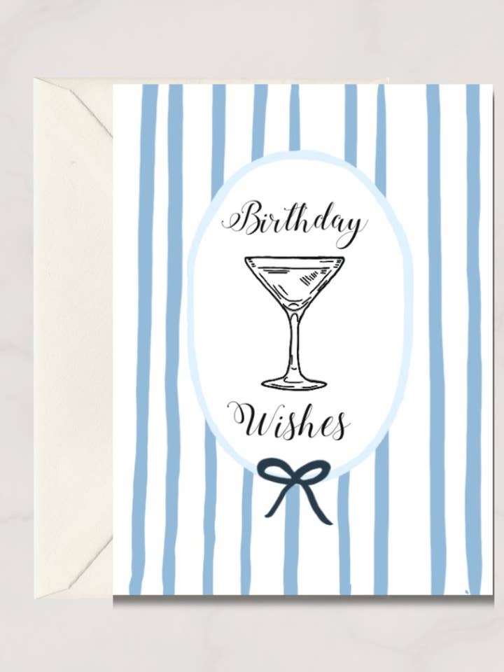 Cartão de aniversário com laço por atacado de Frederick Made