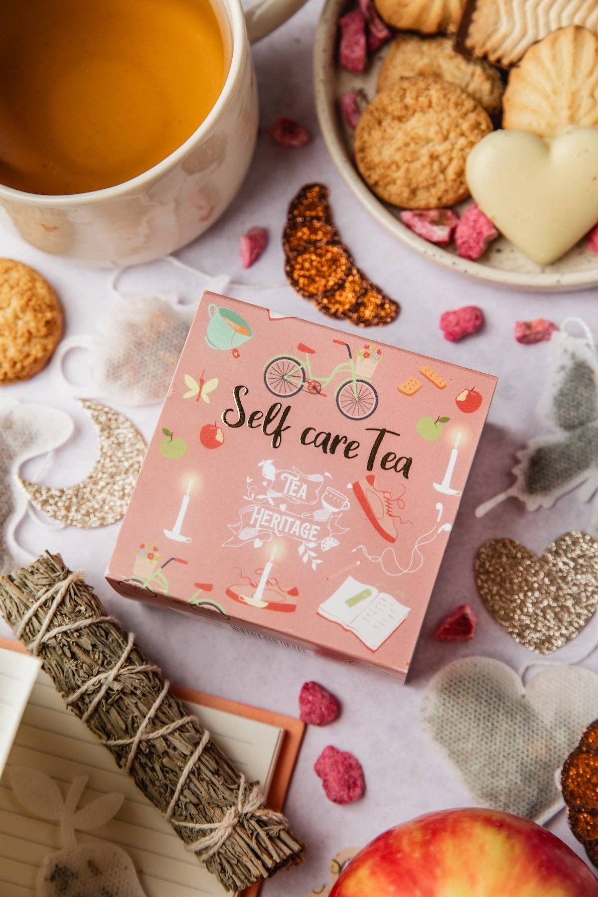 Tea Heritage - Wholesale Tea Bags - Self Care Tea Box – 10 Cocooning-Shaped Sachets0
