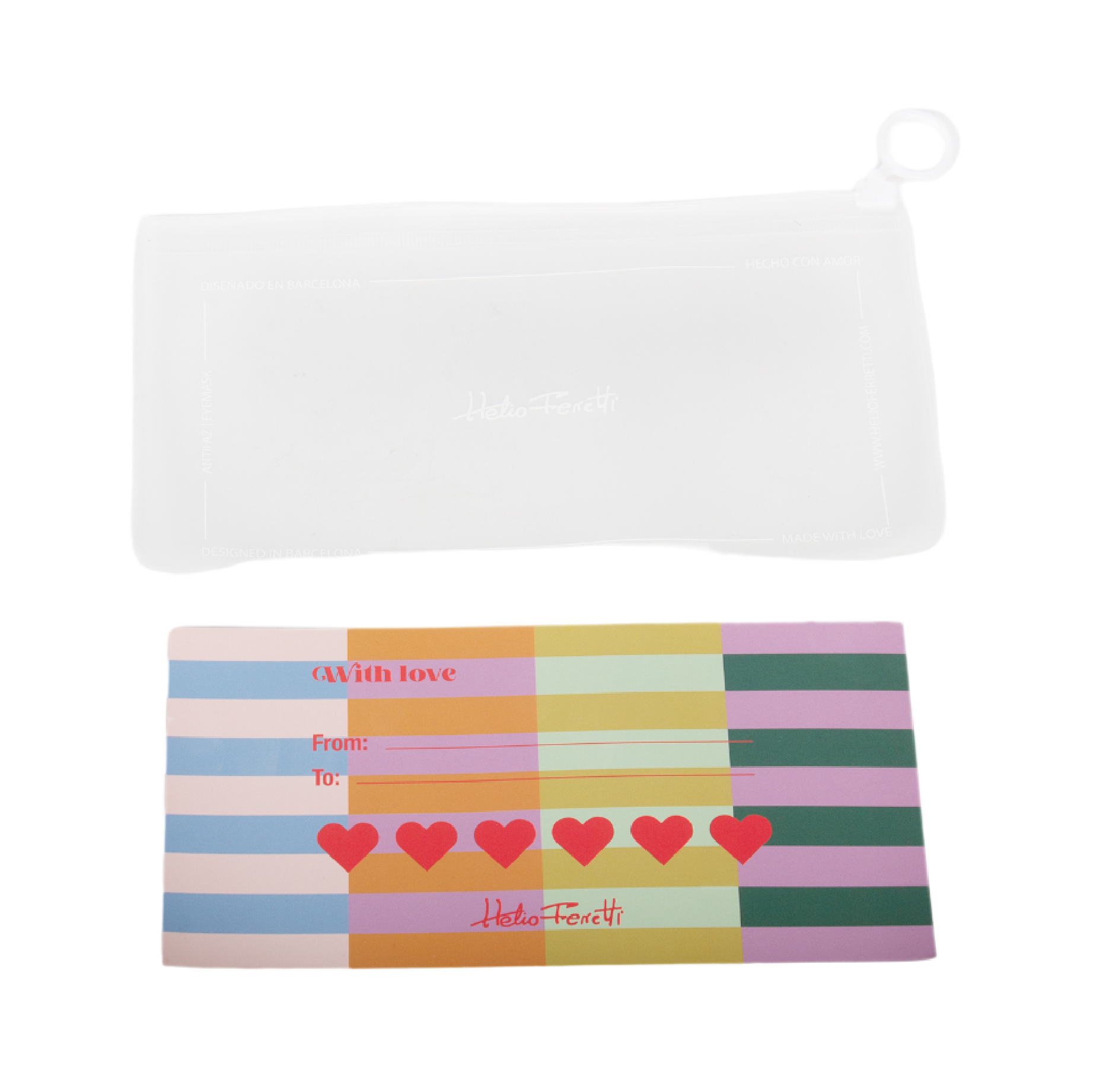 Oli Olsen – wholesale Sleep/eye mask – Helio Ferretti Striped Eye Mask - Multicolour2