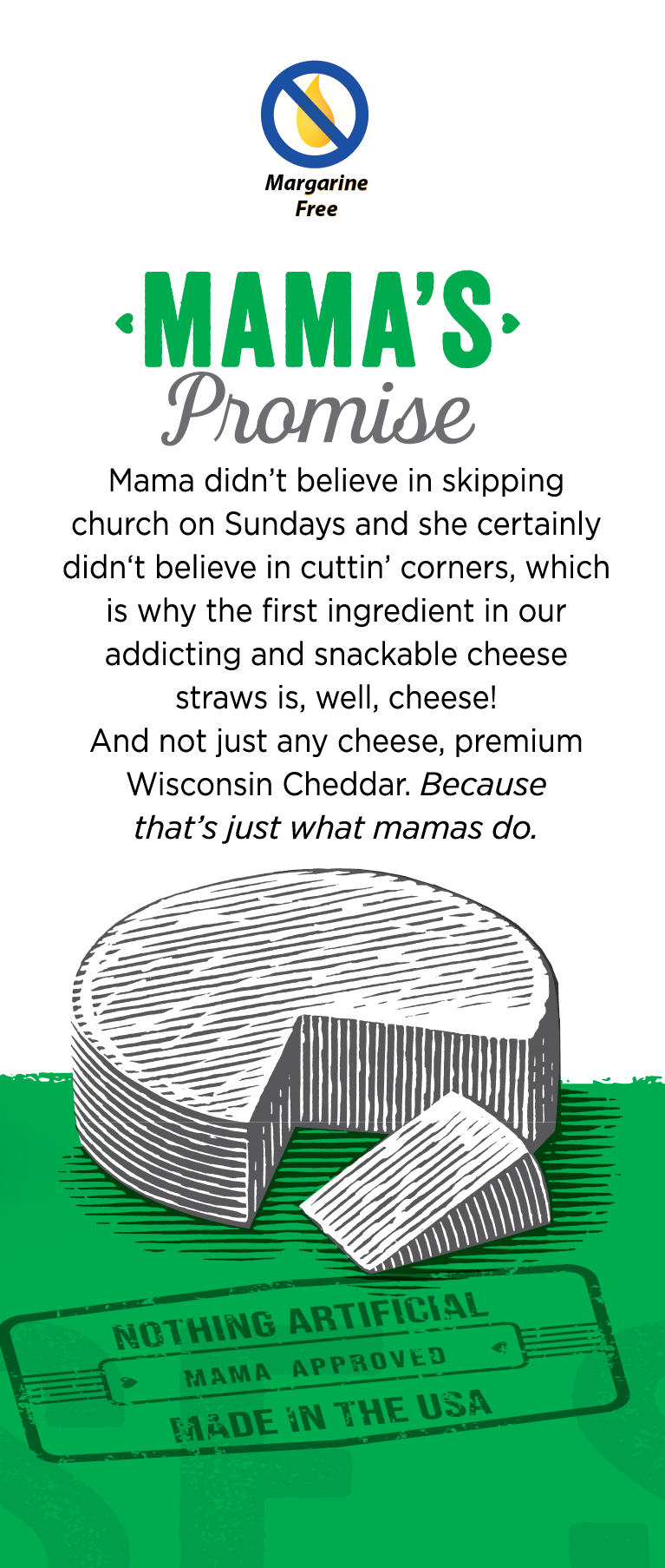 Mama Geraldine's - Wholesale Cheese Straws - 4.2 oz.  Gluten Free Certified Parmesan Herb Cheese Straws3