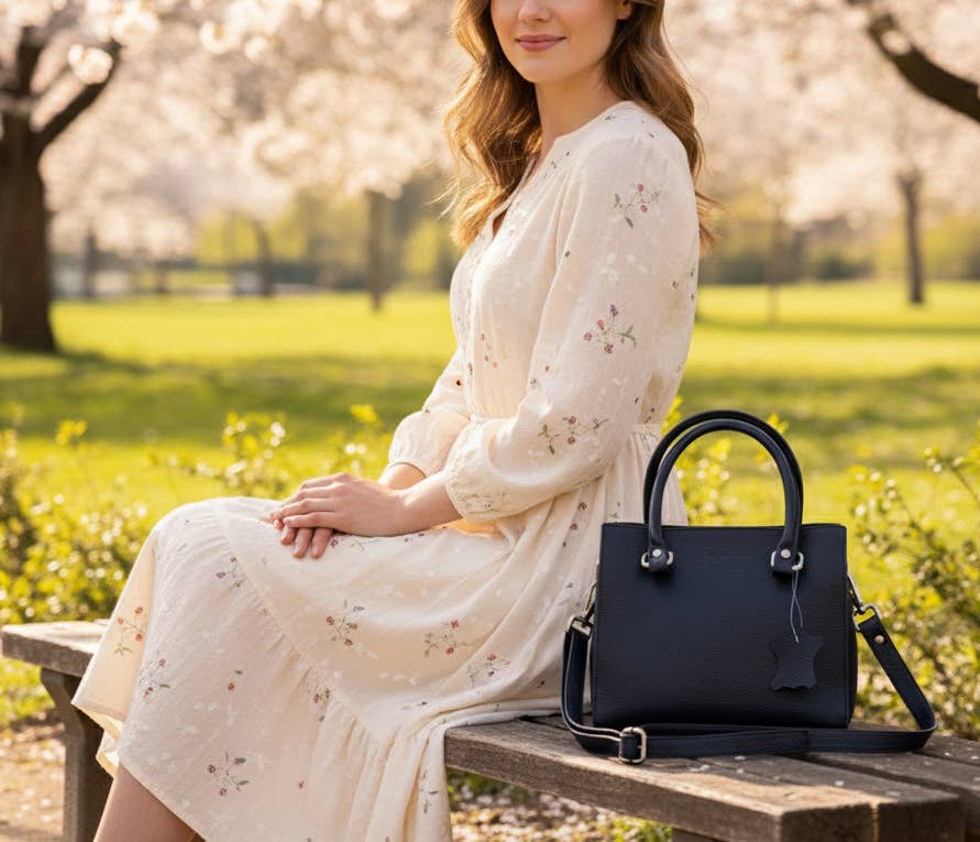 Alta Quero - Wholesale Crossbody Bag - Women's - Crossbody Bag, Black Leather, Ladies