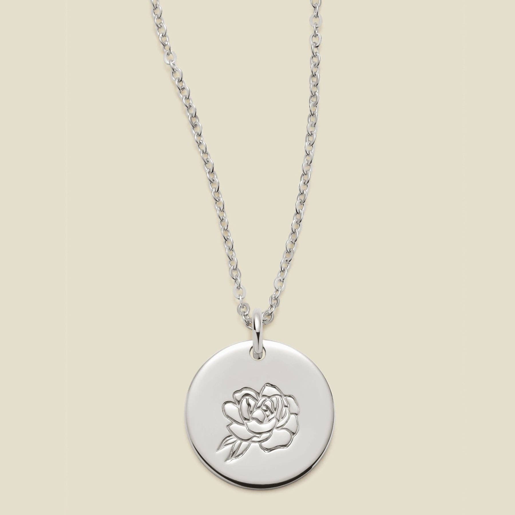 Made By Mary - Wholesale Pendant/Charm Necklace - Birth Flower Necklace - 1/2"21