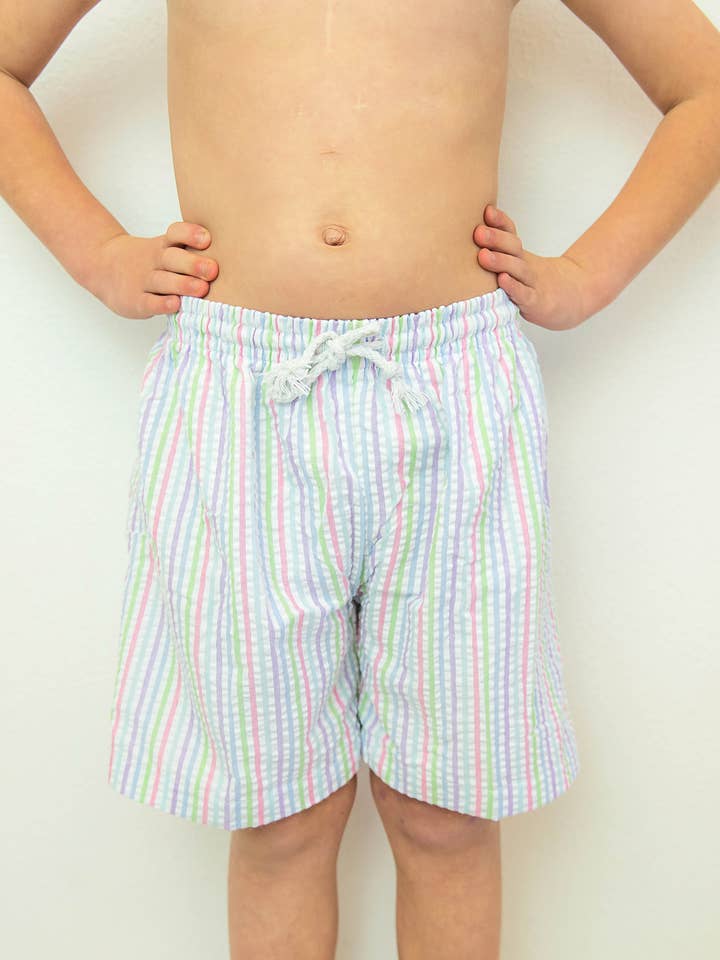 Bañador Seersucker para niño - MULTI COLOR para venta al por mayor de Love That Cotton