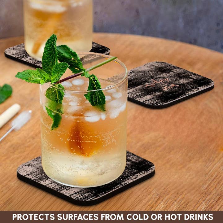 3dRose - Wholesale Coasters - 3dRose, Today I choose Joy-Rose Gold Metal Faux Foil Typography on Grunge, Coaster9