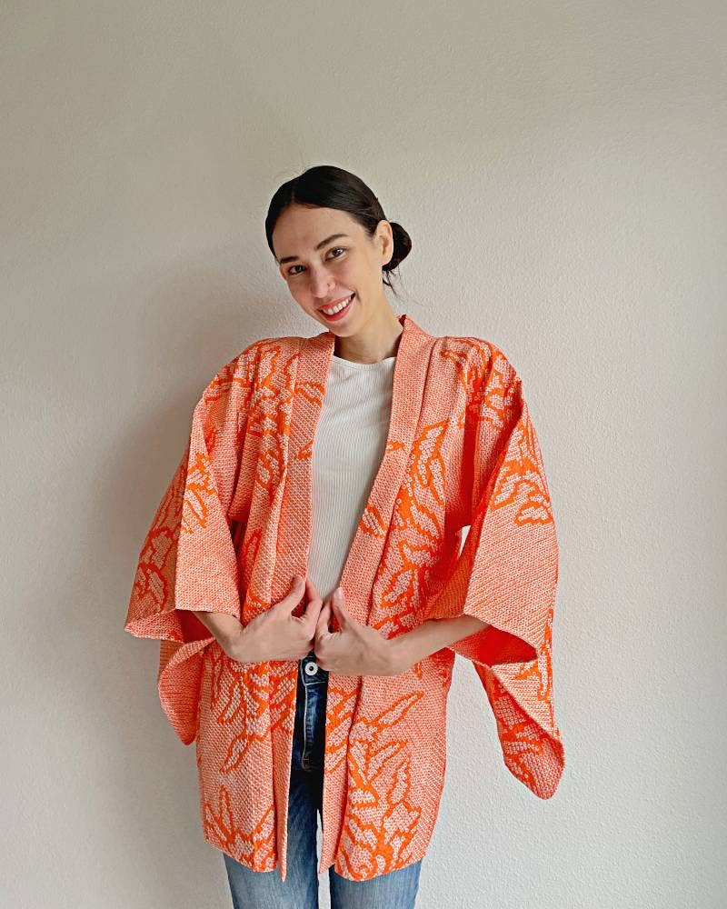 KimonoZen - Wholesale Kimono - Women's - Wrap & Wander Haori Kimono Jacket with Stole2