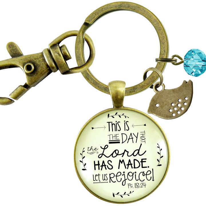 This Is The Day Made Keychain Faith Inspired Quote Penda ^ for wholesale by Gutsy Goodness