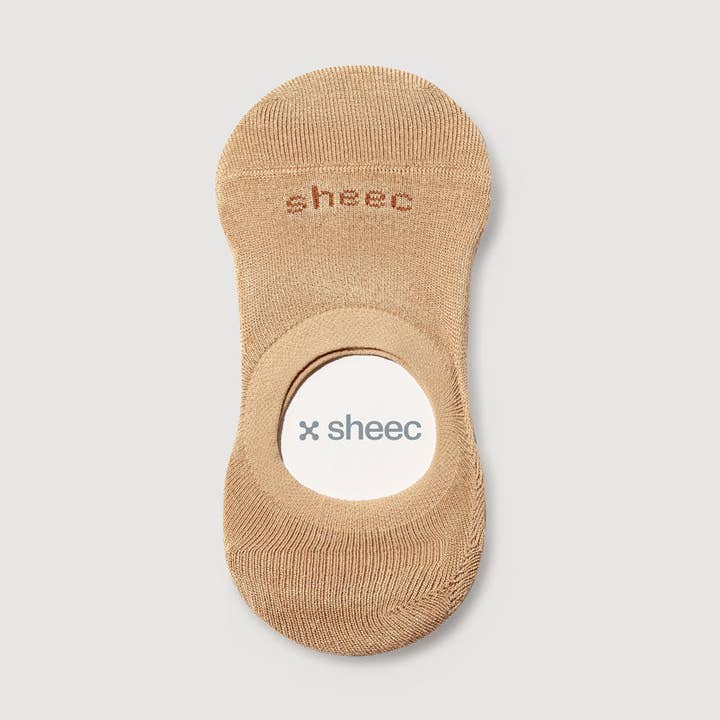 Aktiva mellanhöga osynliga strumpor | BEIGE för wholesale av sheec socks