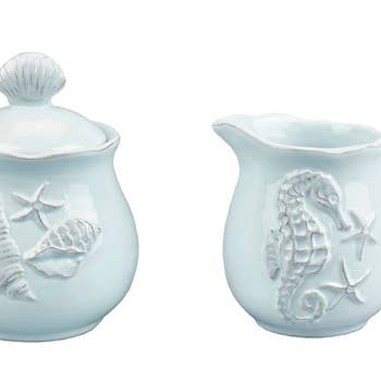 Zebra Creamer And Sugar Bowl Faire Com