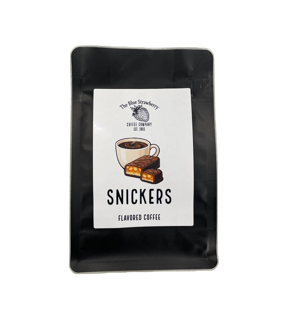 The Blue Strawberry Coffee Co – Großhandel Kaffeebohnen – Snickers (Aromatisierter Kaffee)1