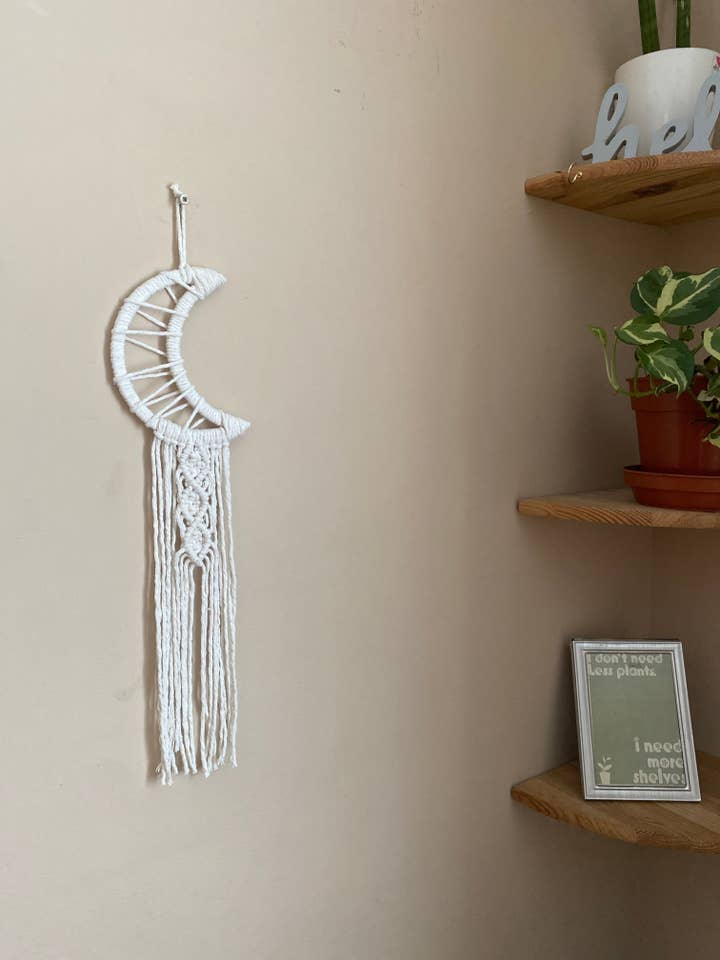 Crescent Moon Wall Hanging for wholesale by Macra-Made With Love