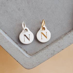 Bel Kai - Wholesale Individual Charm/Pendant - Ceramic Initial Charm40