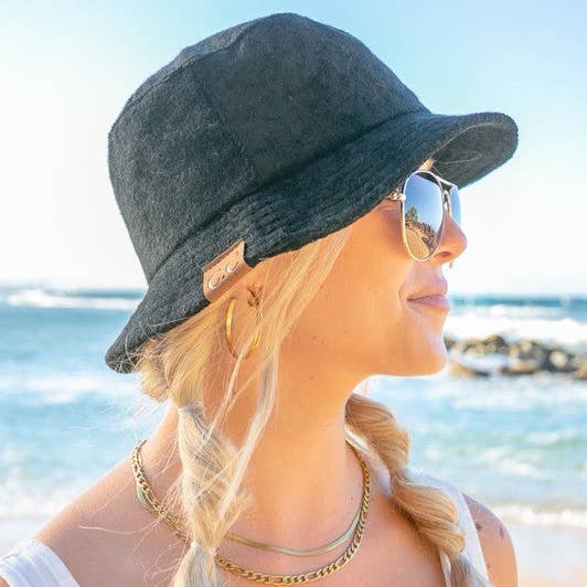 Naomi's Happy Place Shop - Wholesale Bucket Hat - Women's - CC Terry Cloth Bucket Hat6