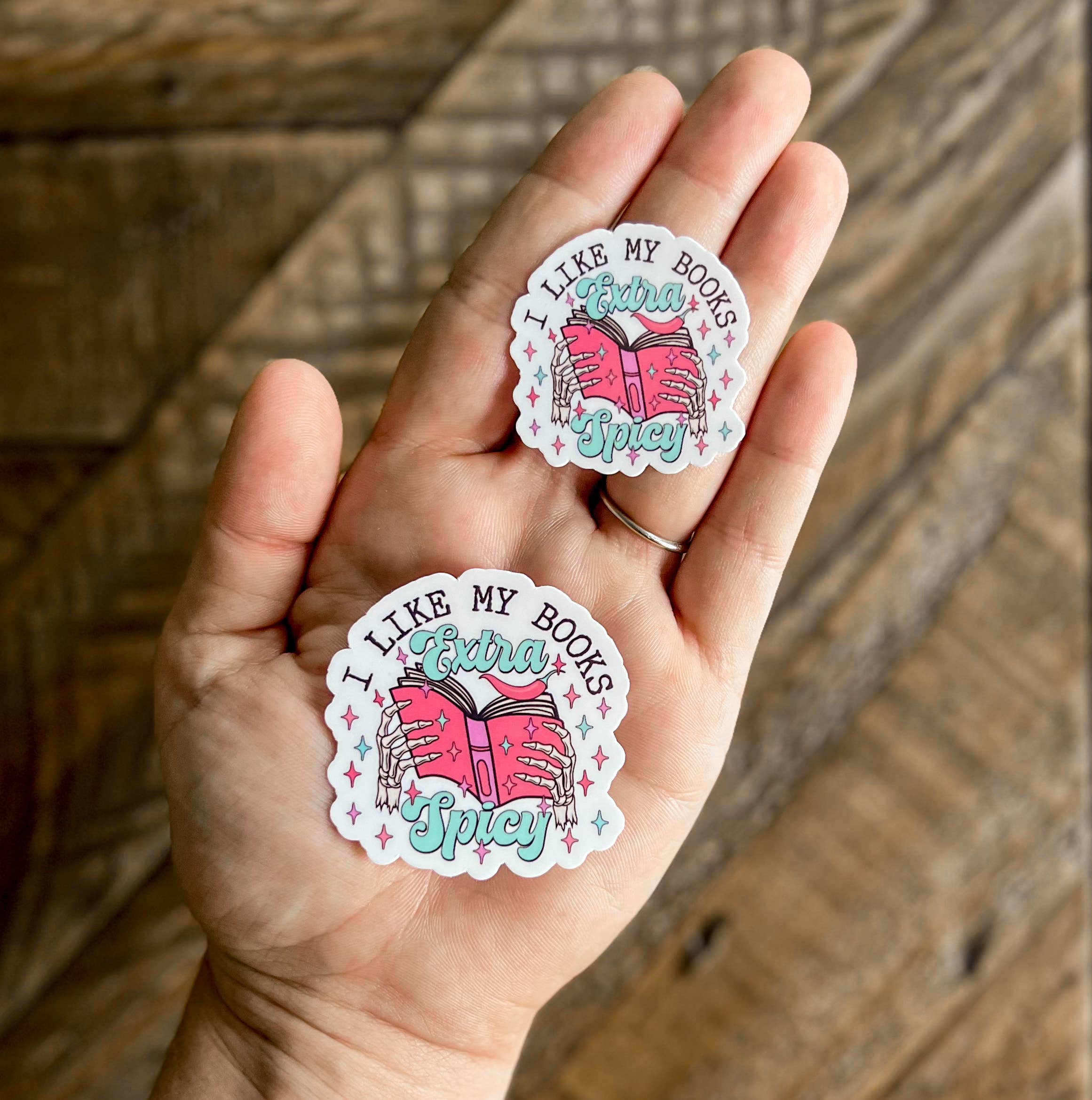 Little Turkey Shoppe - Vente Autocollant - Autocollant vinyle Extra Spicy Books1